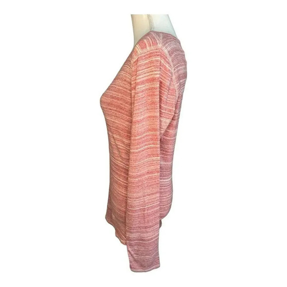 NEW Scotch & Soda Women’s Large Red Serafino Shirt With Rib Structure NWT - Picture 2 of 7